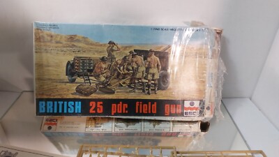 ESCI British 25 pdr field gun 1:72 Model Kit in Box