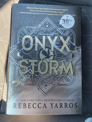 Onyx Storm Target Exclusive Edition by Rebecca Yarros Hardcover The Empyrean .