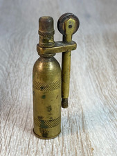 Vintage gasoline brass lighter Soviet soldier military WW2 hand made