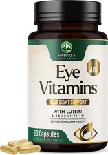 Eye Vitamins & Mineral Supplement Advanced Formula with Zeaxanthin - Eye Health