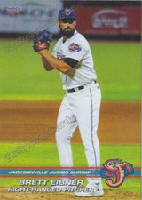 2021 Jacksonville Jumbo Shrimp Brett Eibner RC Rookie Miami Marlins