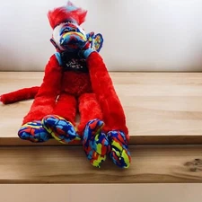 Kipp Bros. Mohawk Monkey Plush Red 24 Inch Coolest Kid Ever Hanging