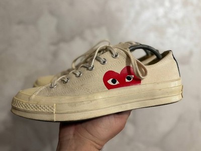 RARE Convers Comme Des Garcons PLay 70''s Size 8