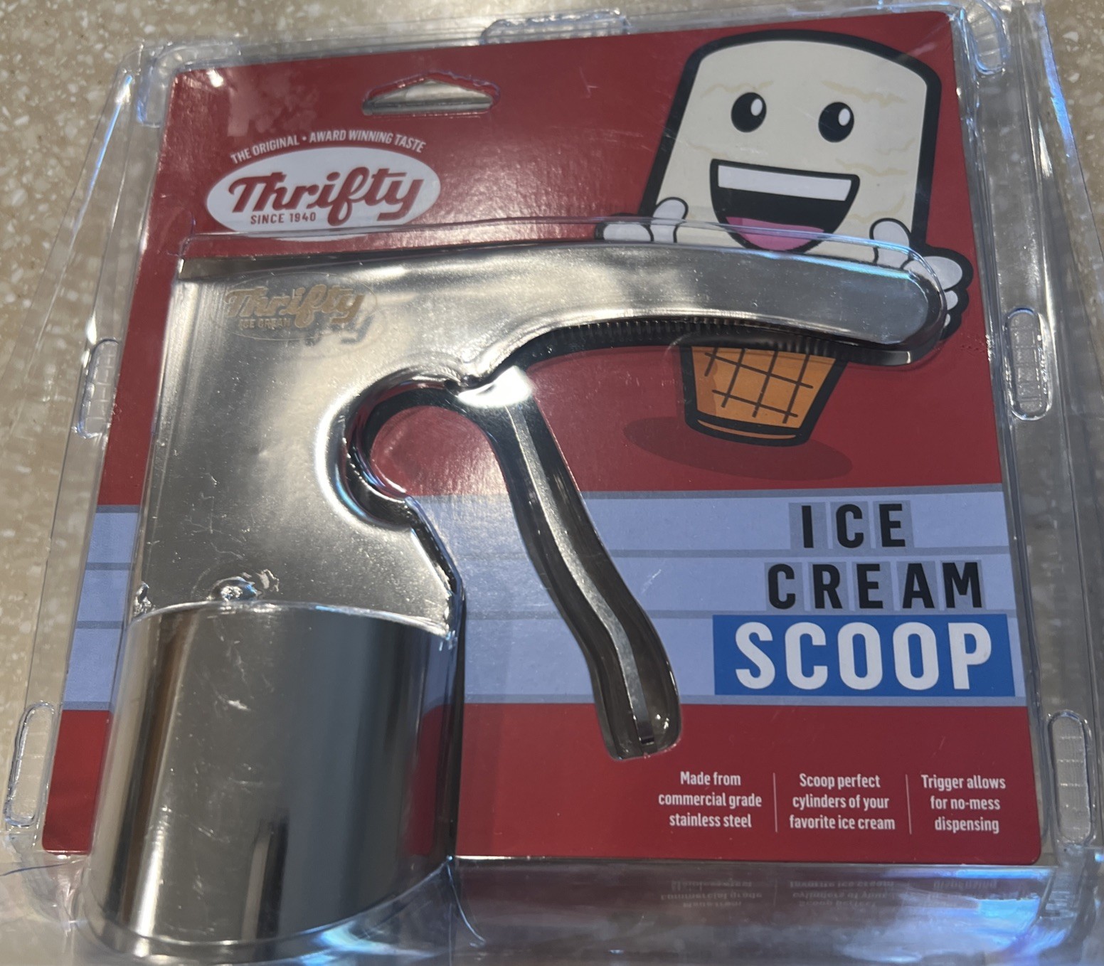 Thrifty ICE Cream Perfect Scoop  NEW  Commercial Grade Stainless Steel Trigger