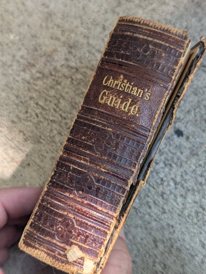 Christian Guide to Salvation Antique Prayer Book FR Pustet Clasp Leather Gilt Foto 2 de 4