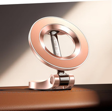 LISEN for iPhone 17 MagSafe Car Mount, Ultra Magnetic Phone Holder Rose Gold