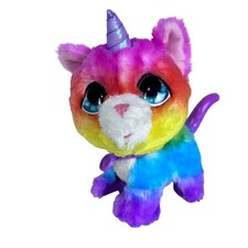 FurReal Walksalot Big Wags Interactive Unicorn Cat Pet Toy Pink Purple Rainbow