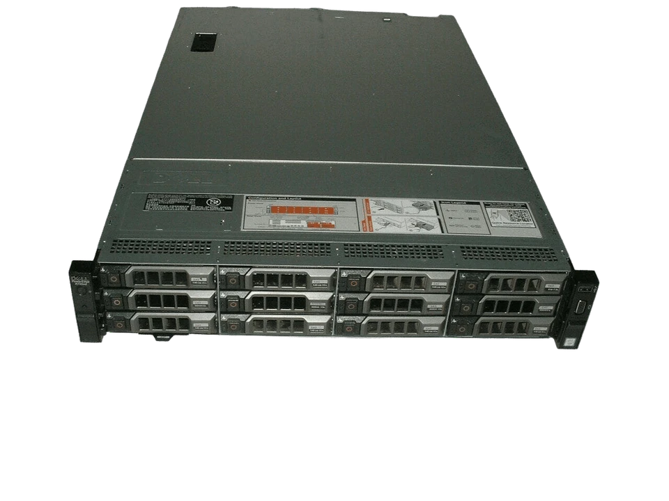 Dell Poweredge R730xd 12LFF + 2SFF 2x E5-2690 v3 2,6ghz 64gb H730 14x Trays
