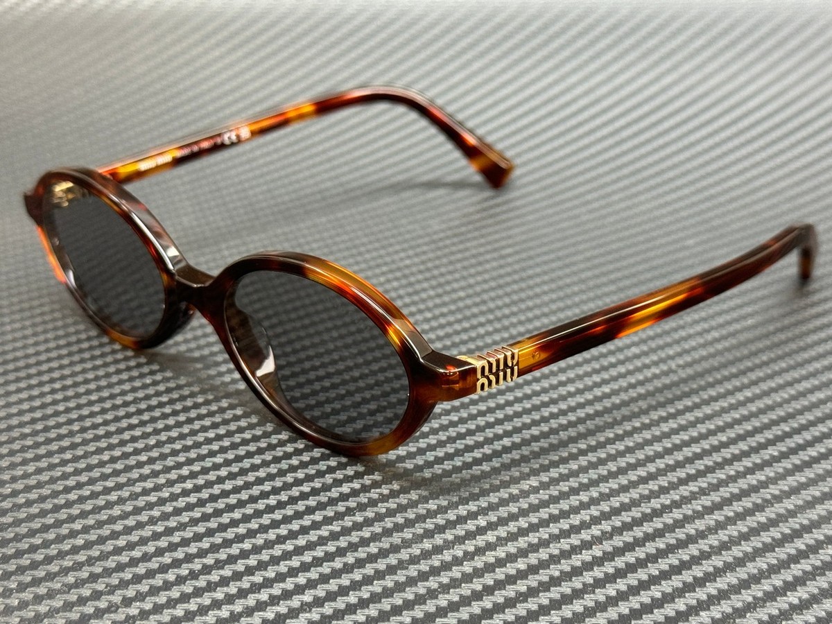 MIU MIU MU 04ZS 21C40O Havana Mahogany Grey Women's 50 mm