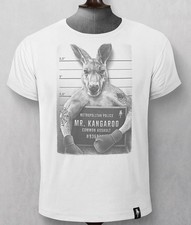 Dirty Velvet Clothing - 100% Organic Cotton 'Mr Kangaroo' T-shirt (Medium ONLY)