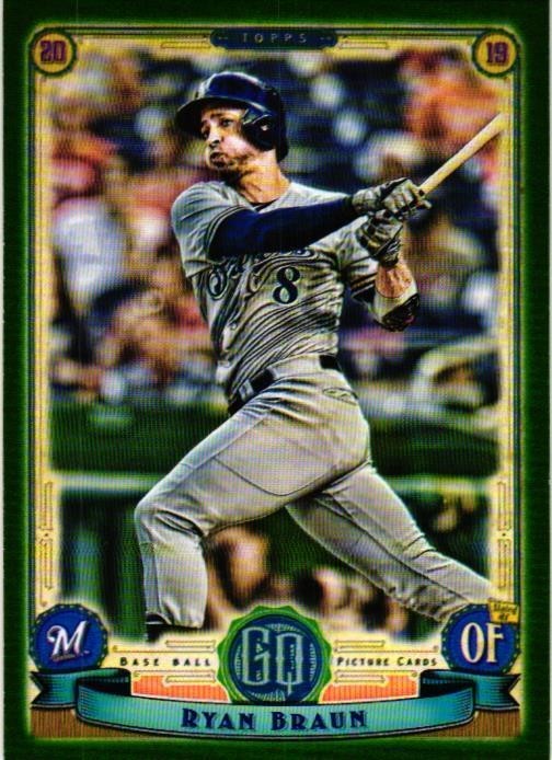 2019 Topps Gypsy Queen Ryan Braun Green Parallel 