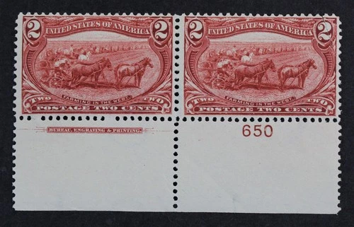 CKStamps: US Stamps Collection Scott#286 2c Mint LH OG Crease