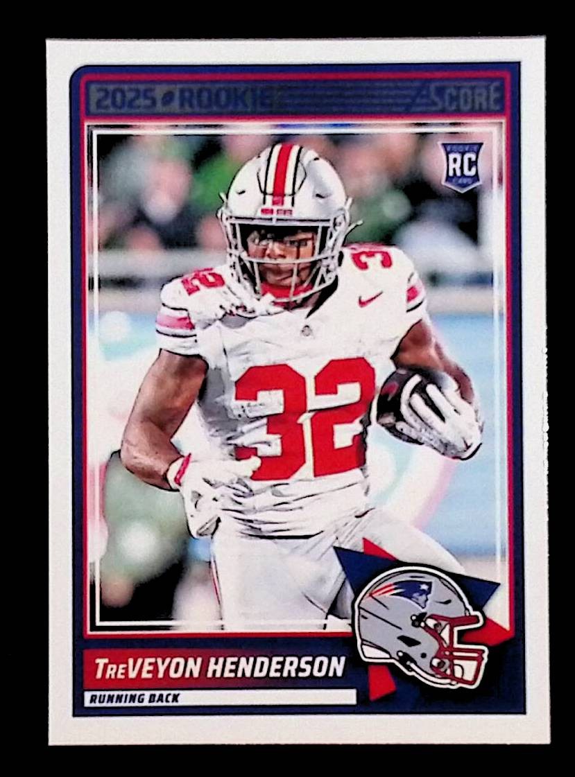 TreVeyon Henderson 2025 Score #59 Rookie New England Patriots