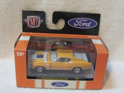 M2 Machines 1970 Ford Mustang Boss 302 Orange 1/64 Scale Diecast New In Box