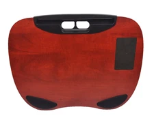 LapGear MyDesk Cushioned Lap Desk Wrist Cushions 19" x 14" Composite Woodgrain