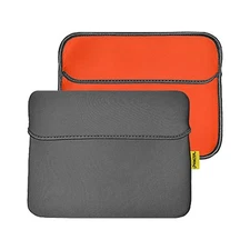 AMZER 10.6 inch Reversible Horizontal Sleeve w/ Pocket - Slate Grey/Burnt Orange