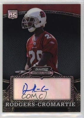 2008 Bowman Sterling Black Refractor /50 Dominique Rodgers-Cromartie Auto 7eo