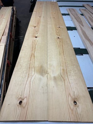 Yellow Pine Raw Wood Veneer 2 sheets 124'' x 12'' 430C