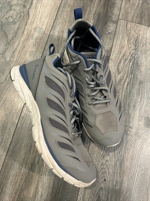 Simms Challenger Air Vent Shoes Mens Size 11 Gray Clean Nice