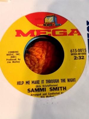 Sammi Smith, Help Me Make Through The Night ~ 1970 Mega 45 +sleeve