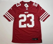 San Francisco 49ers Christian McCaffrey 23 Red Home Jersey Men's Size S-3XL NWT