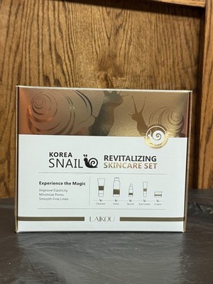 LAIKOU Korea Snail Revitalizing Skincare Set Cleanser Toner Serum Cream