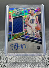 2023-24 Spectra Trayce Jackson-Davis Rookie Jersey Celestial Auto /99 Warriors