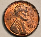 1953 Lincoln Wheat Cent AU Album Toned Color Original Toner Starter Collection