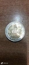 Moneta 2 Euro Grecia Rara E Con Errori Di Conio Anteriore Posteriore. Anno 2002