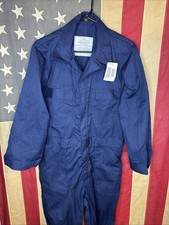 New Men 40 XShort - Military USN Blue Utility Coveralls Mechanic D313