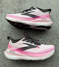 Brooks Glycerin 23 Women  s Pink White Black Lace-Running Sneakers