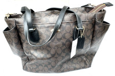 New COACH Peyton Diaper Bag Coated Travel Tote Baby