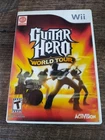 🔥Guitar Hero: World Tour (Nintendo Wii, 2008) CIB Complete