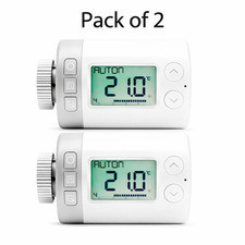 Honeywell Home Smart Radiator Thermostat Valve – 2 Pack Programmable Digital ETR