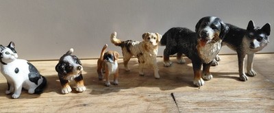 Schleich: 5 Hunde und eine Katze