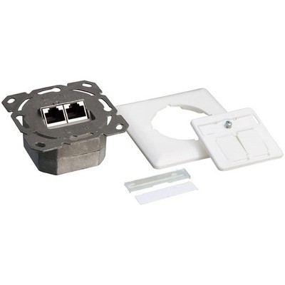 LogiLink Professional NP0123 RJ45 Cat.6A Anschlussdose (Unterputz) 2x RJ45 Stp (
