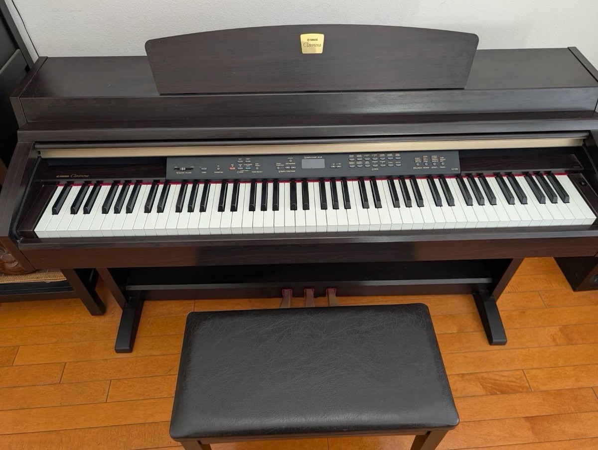 Yamaha Clavinova CLP-230, 88-Key Digital Piano Brown w/ Bench, 3 Yamaha Clavinova CLP-230, 88-Key Digital Piano Brown w/ Bench, 3