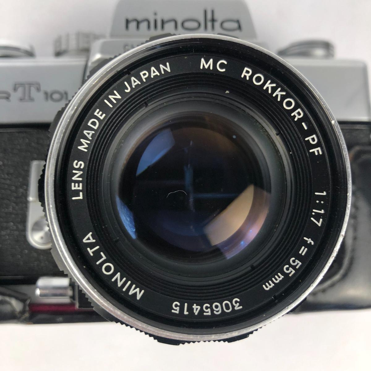 Minolta SRT101 35mm SLR Film Camera MC Rokkor-PF 55mm f1.7