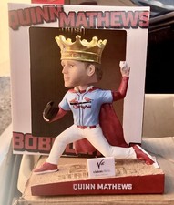 Quinn Mathews Strikeout King Bobblehead, Springfield Cardinals SGA 8/16, In-hand