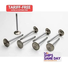 Manley 11743-8, Set of 8 Natural Stainless Bbc X/D 1.880In Exhaust Valves Perfor