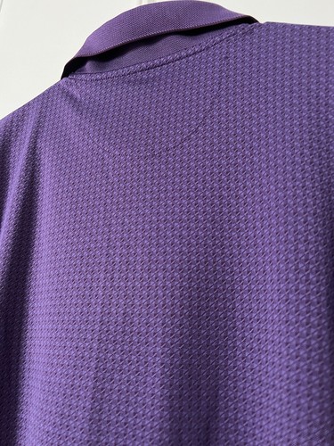 PGA Tour Golf Shirt Polo Button Up Men’s LARGE Short Sleeve Purple Top - Picture 16 of 20