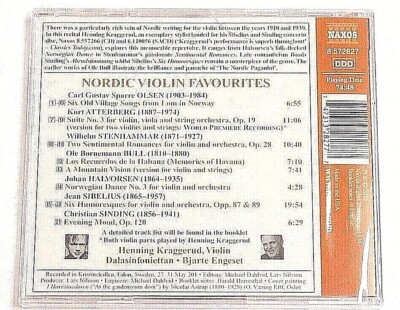 SEALED NORDIC VIOLIN FAVORITES KRAGGERUD DALASINFONIETTAN (CD 2012
