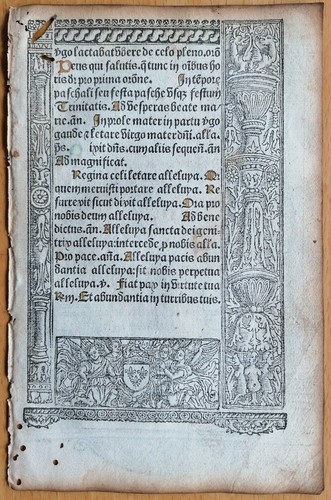 Original Stundenbuch Blatt Horae Vostre Paris 1501 (C) - Bild 2 von 2