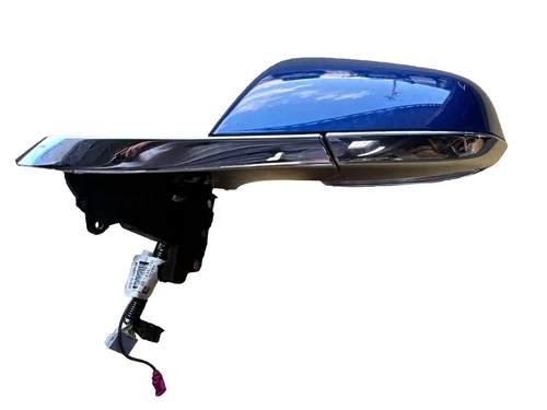 2012 2020 TESLA MODEL S DRIVER LEFT SIDE DOOR MIRROR DEEP BLUE 1041317-00-F OEM