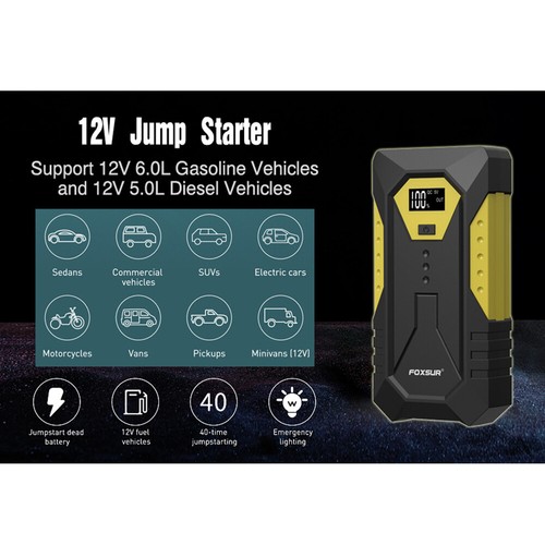 12V 800A Car Jump Starter Booster Battery Charger Emergency Power Bank 26800mAh - Picture 13 of 13