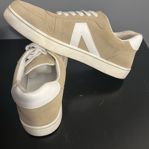 MIA Women’s suede Sneakers Casual Shoes Beige / white Sz 10 - Picture 6 of 7