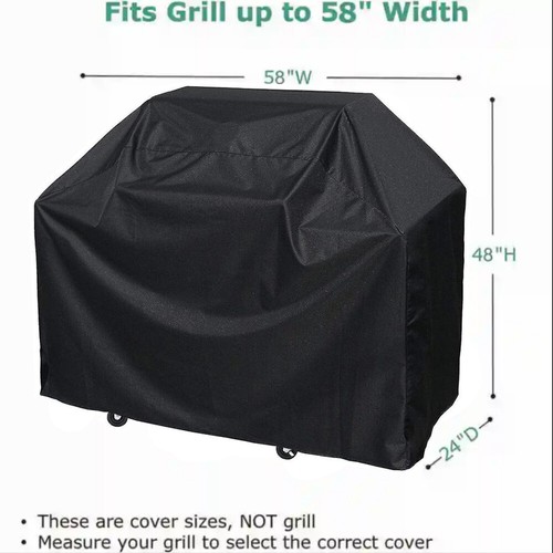Cubierta de parrilla de barbacoa duradera y conveniente 58 pulgadas, impermeable se adapta a Brinkmann, etc. - Imagen 2 de 12