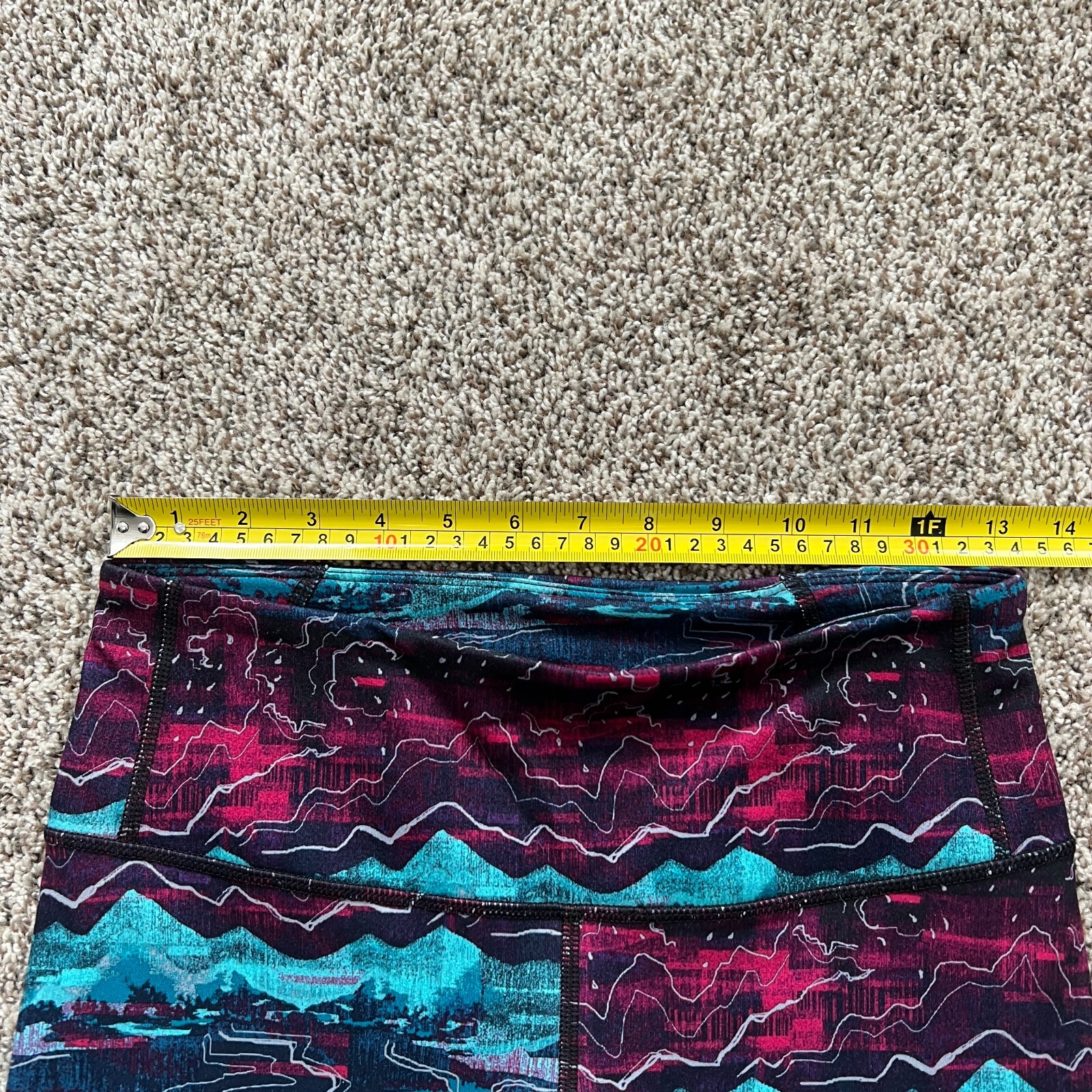 Patagonia Centered Crop Leggings Womens Size S Canyon Glades Craft Pink Hike thumbnail 3