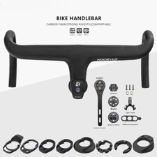 Full Carbon Fiber Road Bike Integrated Handlebar Bicycle Drop Bar with Stem