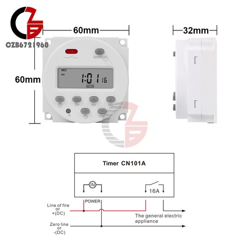 DC 12V 24V AC 110V CN101S Timer Switch Controller Automatic Cycle Timing Switch - Picture 22 of 108